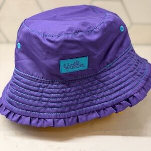 UV Skinz - Purple and Plaid Reversible Bucket Sun Hat SPF Protection Size 2T